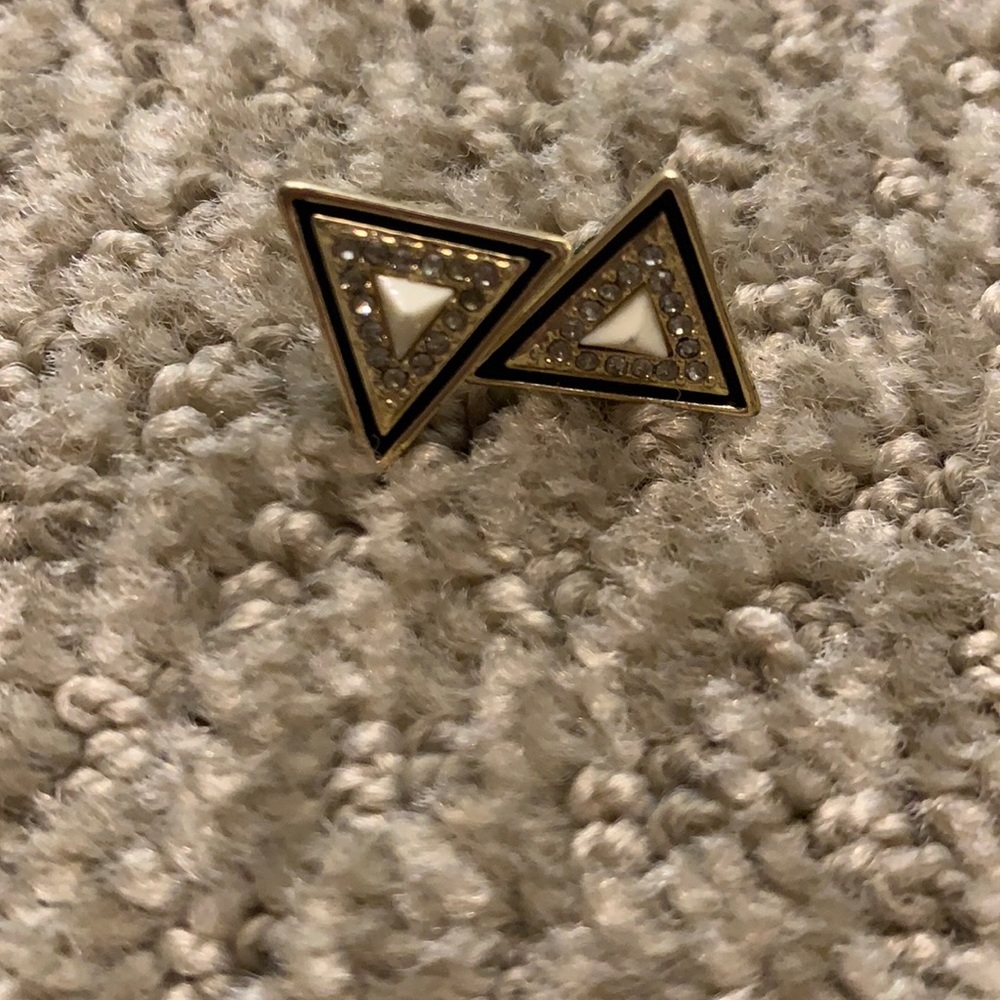 House of Harlow triangle earrings